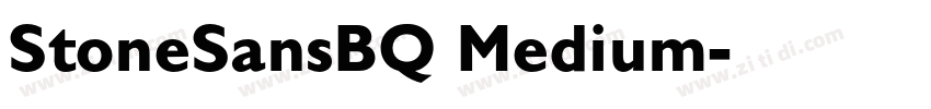 StoneSansBQ Medium字体转换 StoneSansBQ Medium字体转换